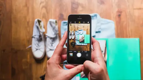Foto con el móvil a ropa Foto con el móvil a ropa