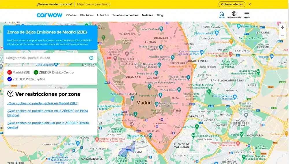 Mapa bajas emisiones Mapa bajas emisiones