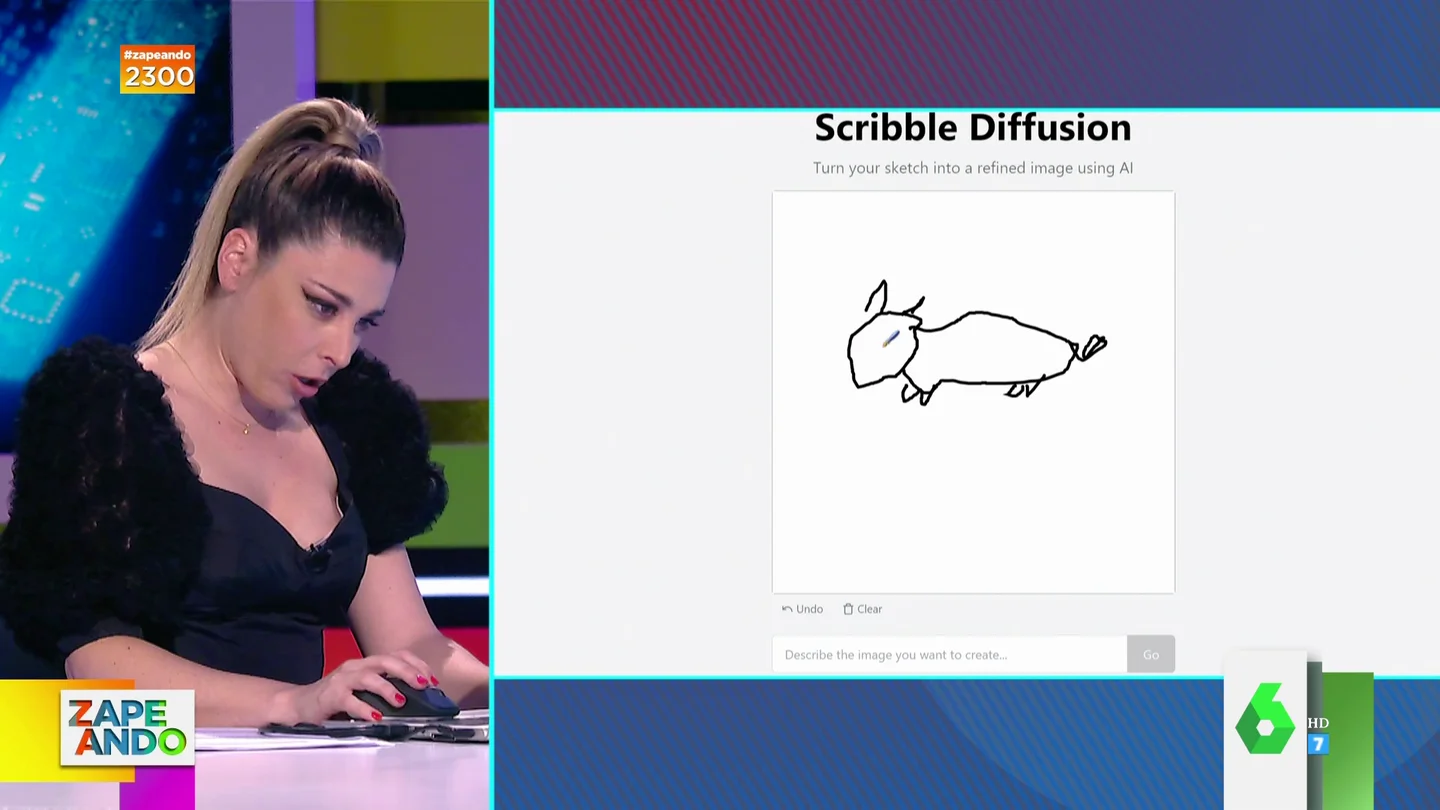 Dani Mateo reacciona al dibujo de Valeria Ros en directo: "Yo esto lo he visto en Altamira" Dani Mateo reacciona al dibujo de Valeria Ros en directo: "Yo esto lo he visto en Altamira"
