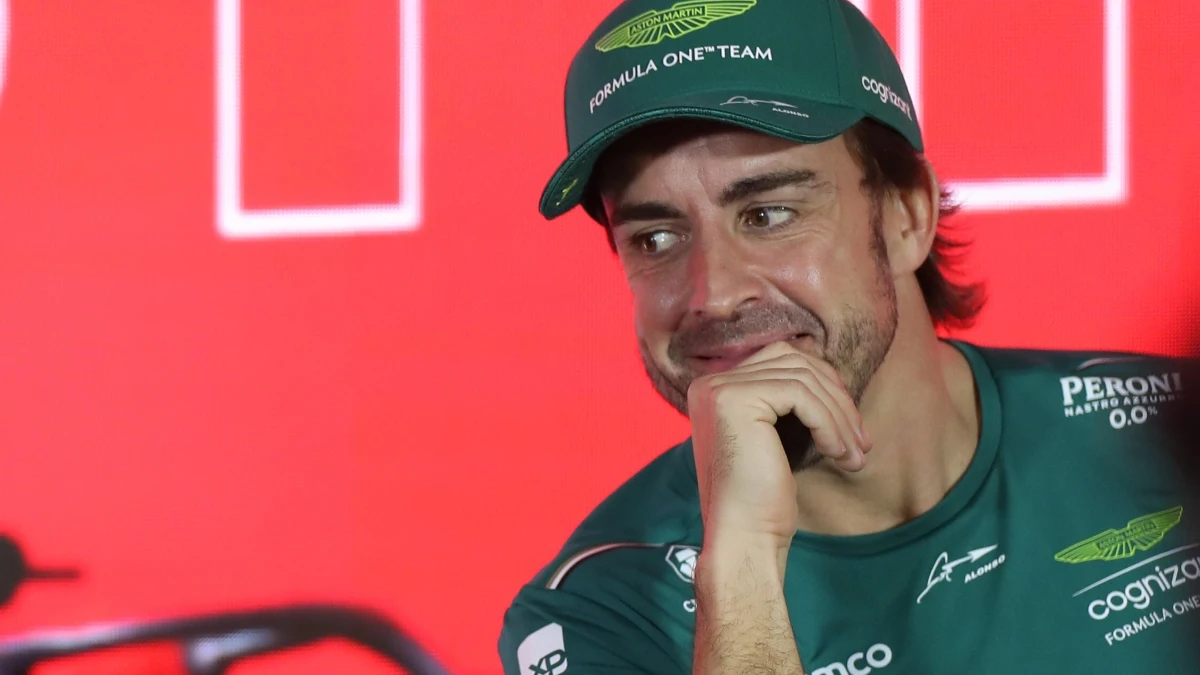 Fernando Alonso, en rueda de prensa