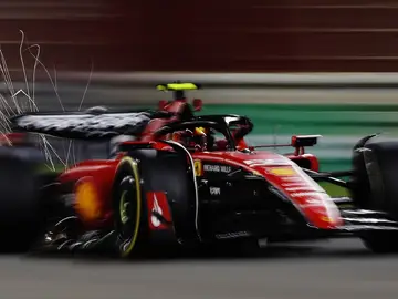 Carlos Sainz, en el Ferrari