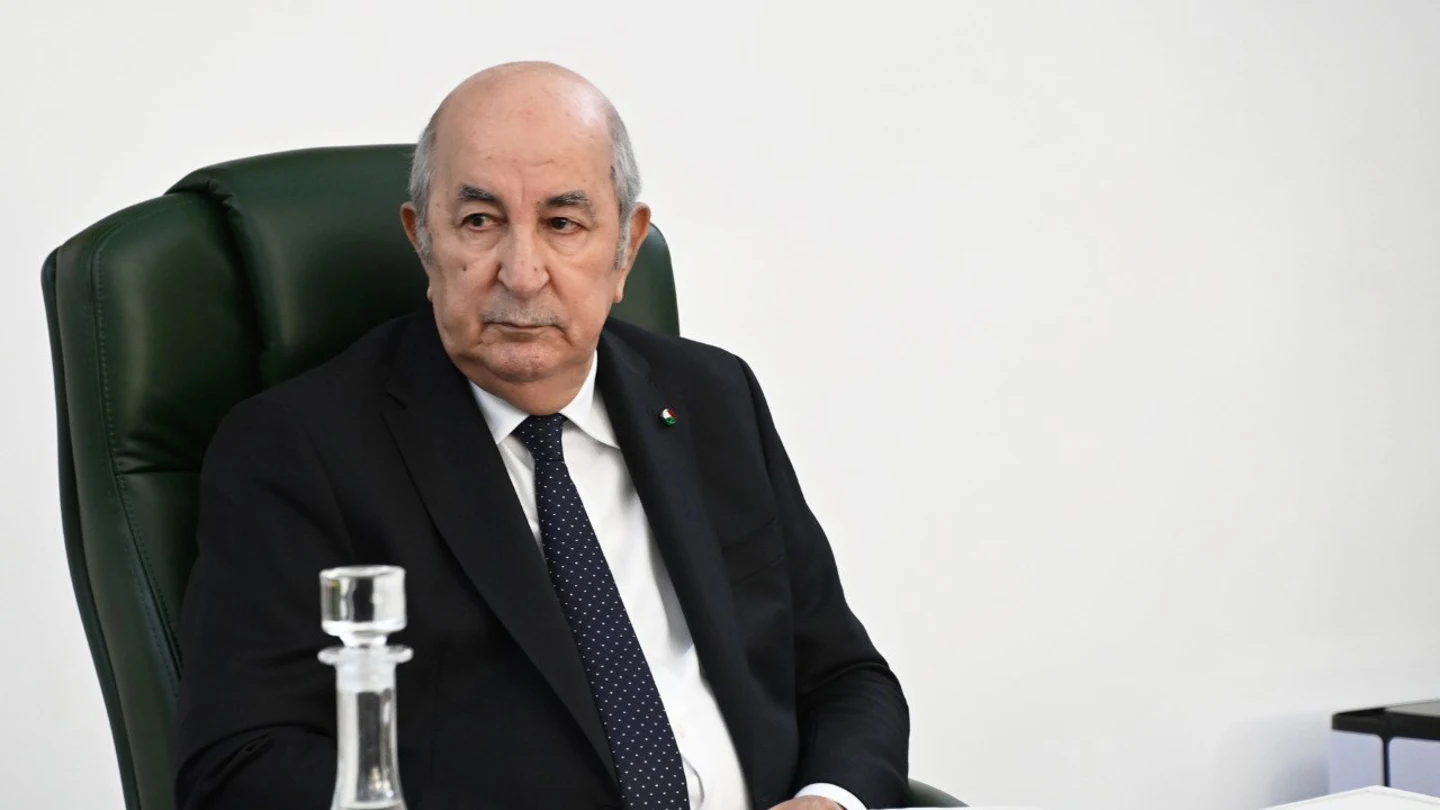 El presidente de Argelia, Abdelmayid Tebune El presidente de Argelia, Abdelmayid Tebune
