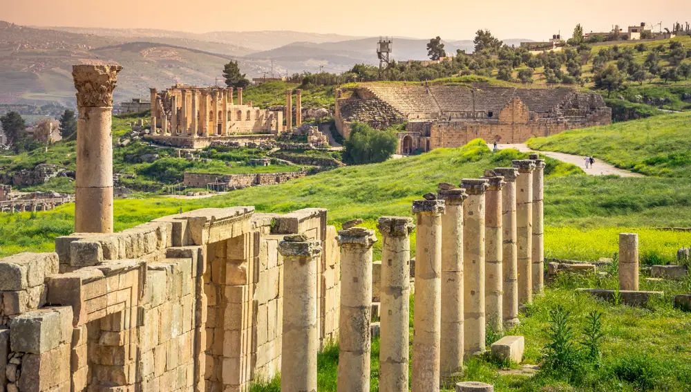 Jerash, en Jordania, ciudad el antiguo Imperio Romano