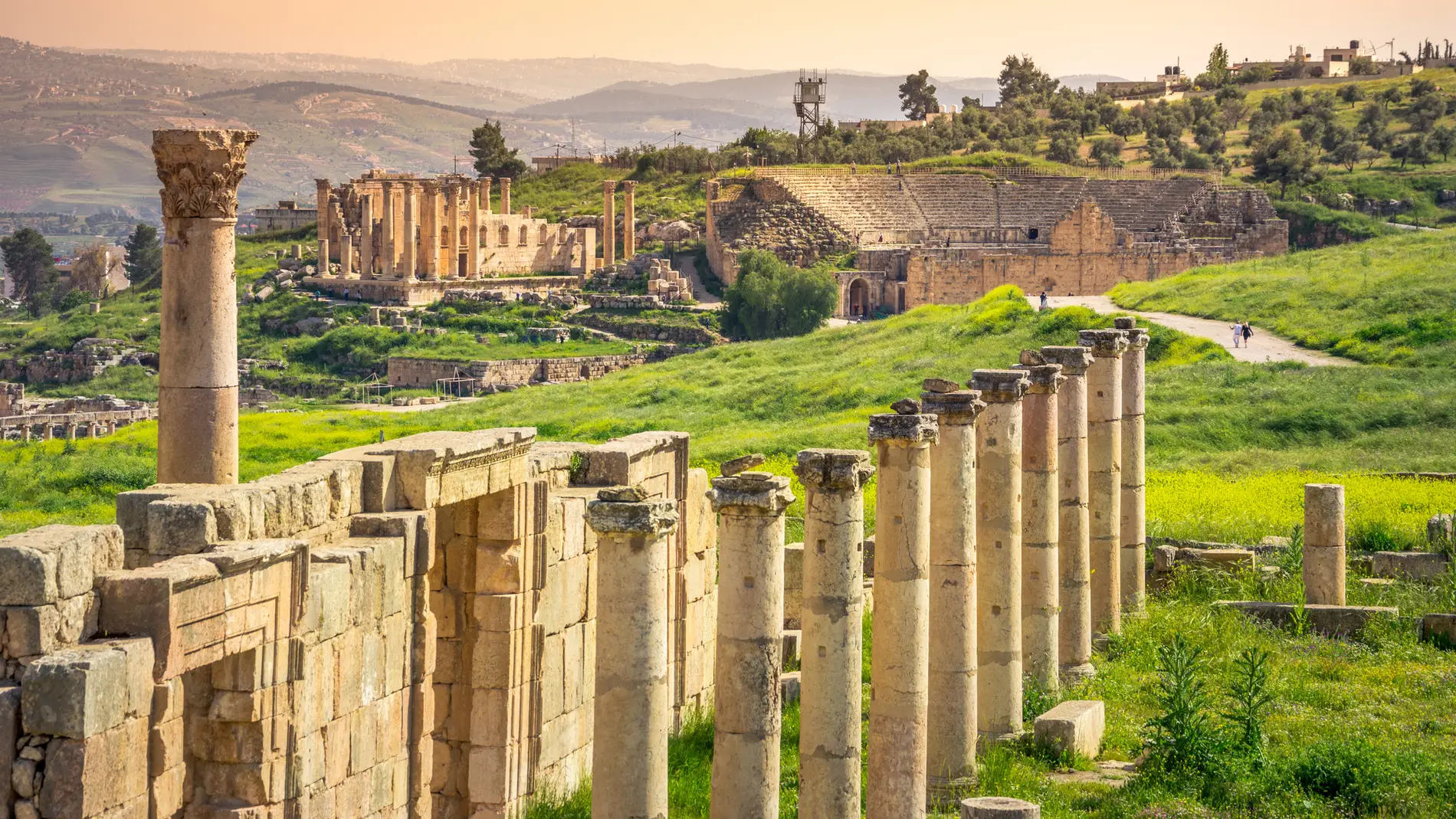 Jerash, en Jordania, ciudad el antiguo Imperio Romano