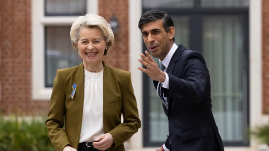 Ursula Von der Leyen y Rishi Sunak Ursula Von der Leyen y Rishi Sunak
