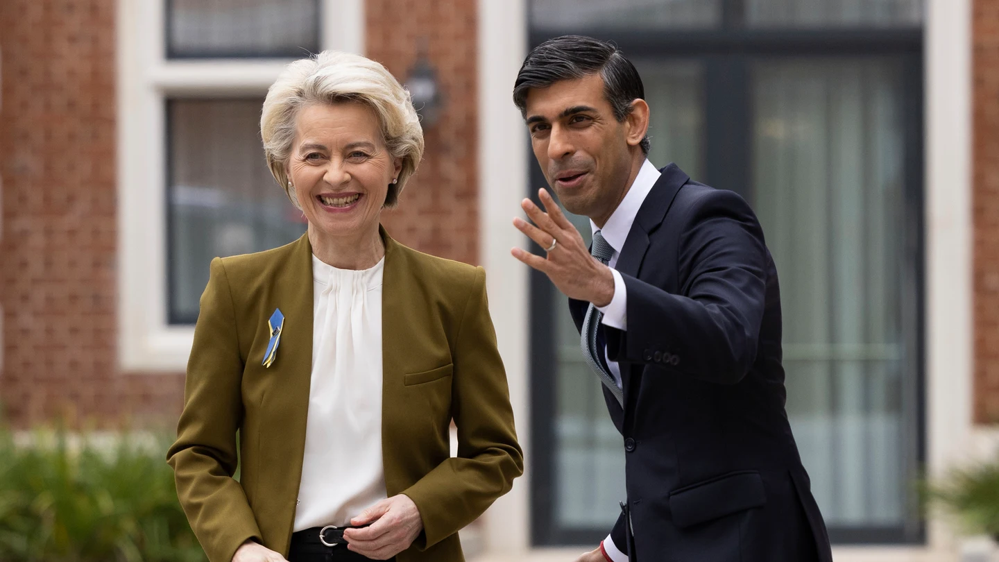 Ursula Von der Leyen y Rishi Sunak Ursula Von der Leyen y Rishi Sunak