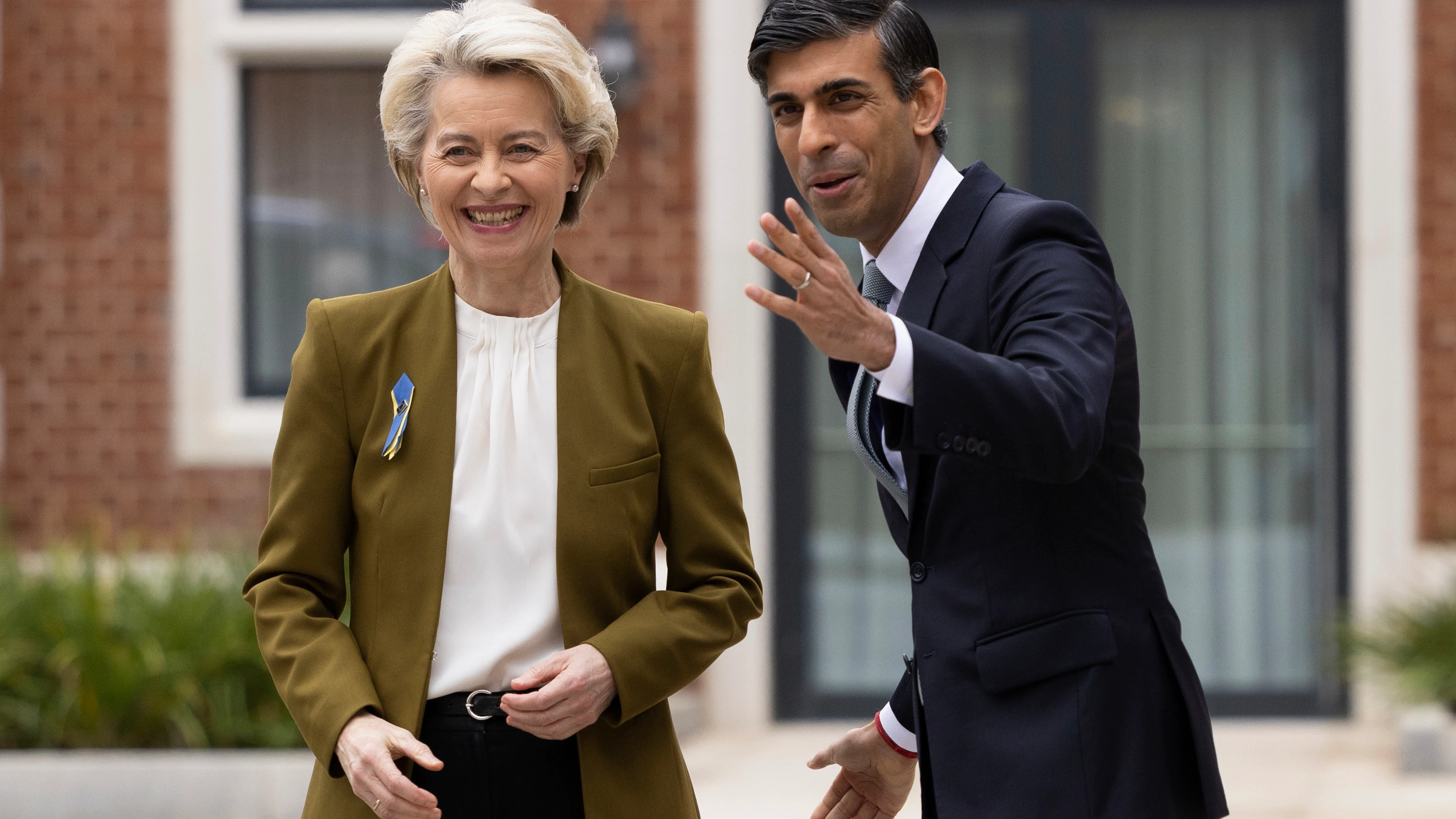 Ursula Von der Leyen y Rishi Sunak