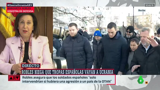 Robles niega tajantemente el envío de tropas españolas a Ucrania: "La OTAN no se va a implicar" Robles niega tajantemente el envío de tropas españolas a Ucrania: "La OTAN no se va a implicar"