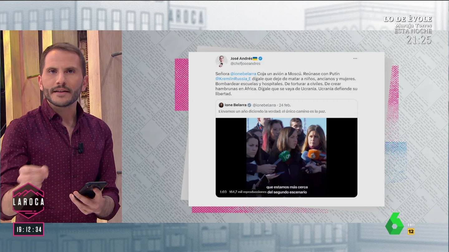 LA ROCA - LA RESPUESTA DE JOSÉ ANDRÉS A LA MINISTRA IONE BELARRA LA ROCA - LA RESPUESTA DE JOSÉ ANDRÉS A LA MINISTRA IONE BELARRA