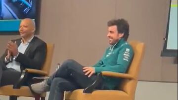 Fernando Alonso, en un acto comercial