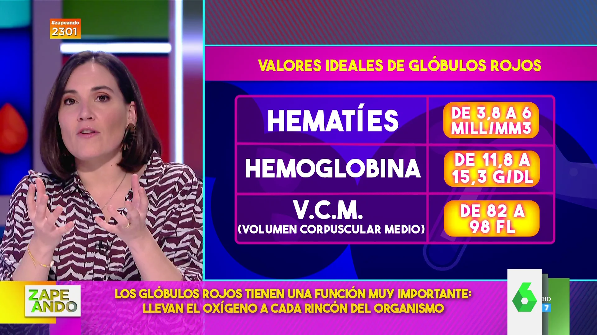 Por qué los glóbulos rojos y la anemia pueden estar relacionados: Boticaria García lo explica en Zapeando