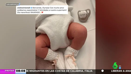Andrés Iniesta y Anna Ortiz dan la bienvenida a su quinta hija Andrés Iniesta y Anna Ortiz dan la bienvenida a su quinta hija