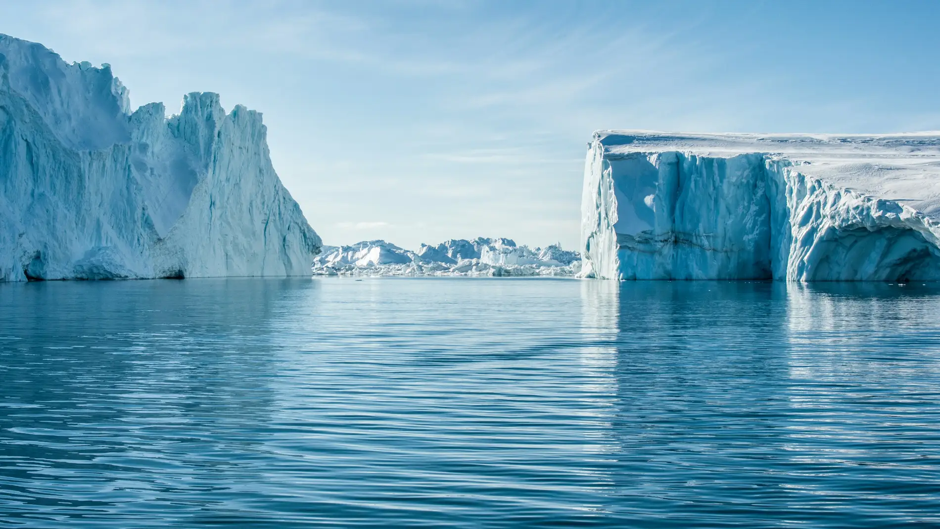 Bloques de hielo en Groenlandia
