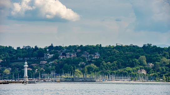 Lago Lemán, en Ginebra Lago Lemán, en Ginebra
