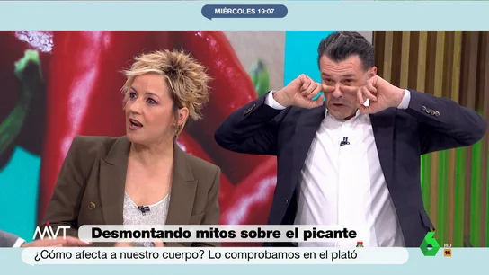 Iñaki López comiendo picante en MVT Iñaki López comiendo picante en MVT
