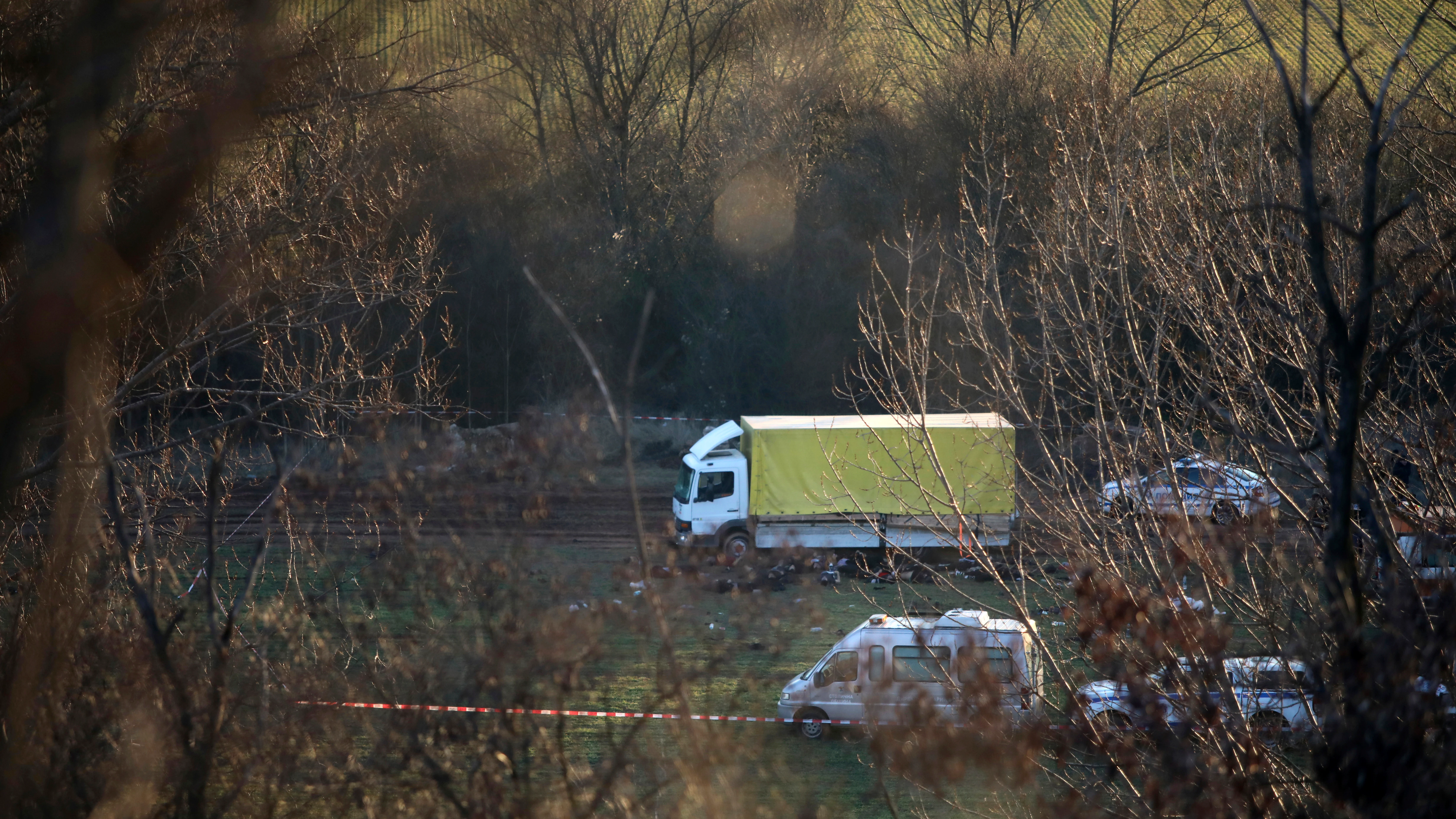 Camión hallado con 18 migrantes muertos el pasado 17 de febrero en Bulgaria