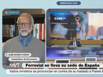 José María O&#39;Kean interviene en Más Vale Tarde para comentar el caso de Ferrovial