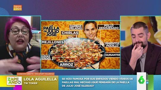 Lola Aguilella, la tik toker famosa por criticar paellas, critica la del cumpleaños de Julio José Lola Aguilella, la tik toker famosa por criticar paellas, critica la del cumpleaños de Julio José