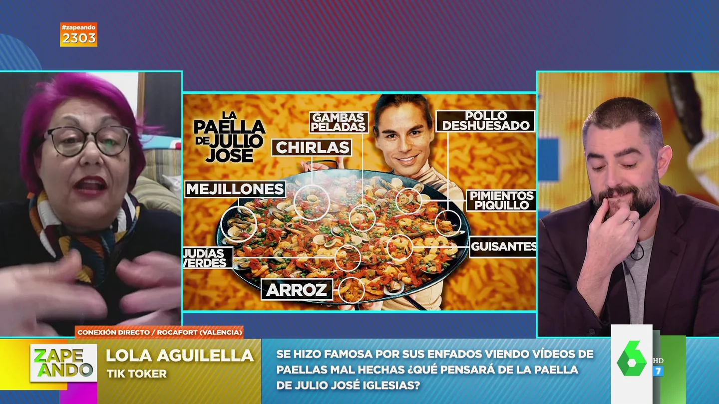Lola Aguilella, la tik toker famosa por criticar paellas, critica la del cumpleaños de Julio José Lola Aguilella, la tik toker famosa por criticar paellas, critica la del cumpleaños de Julio José
