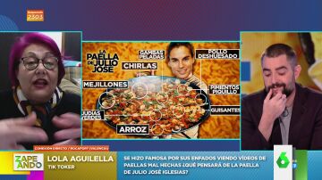 Lola Aguilella, la tik toker famosa por criticar paellas, critica la del cumpleaños de Julio José