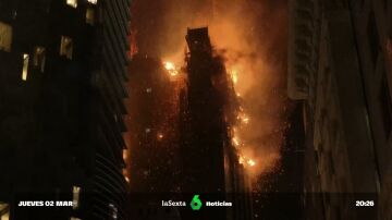 Impactantes imágenes de un incendio en Hong Kong 