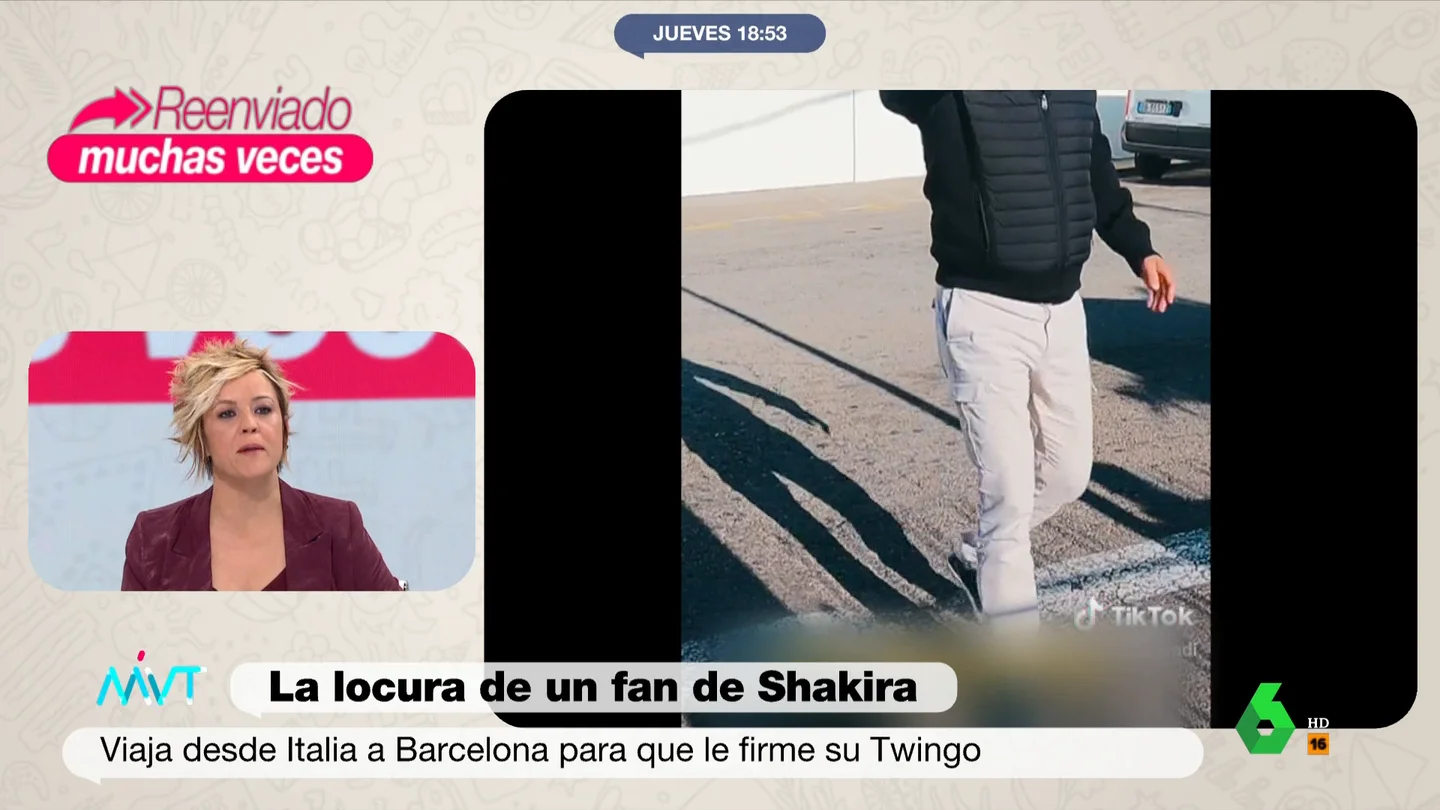 Cristina Pardo se planta ante la locura de un fan de Shakira: "Me da mucha pereza" Cristina Pardo se planta ante la locura de un fan de Shakira: "Me da mucha pereza"