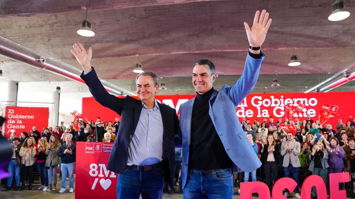 Pedro Sánchez y José Luis Rodríguez Zapatero