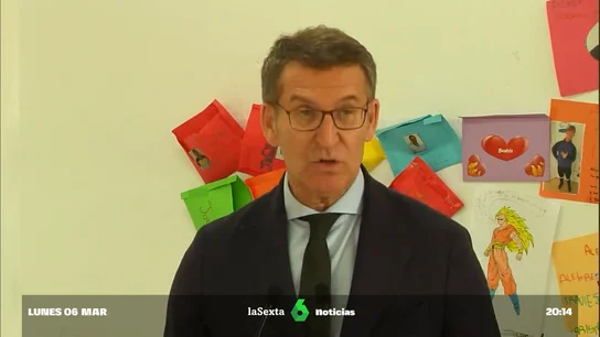 Alberto Núñez Feijóo visita las instalaciones de Down Cáceres Feijóo
