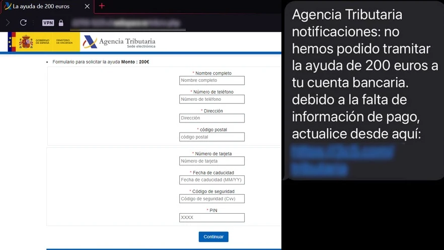 Alerta por una nueva estafa con la ayuda de 200 euros del Gobierno: cuidado si recibes este SMS