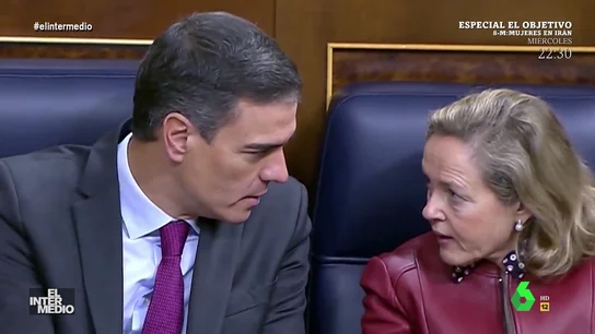 Vídeo manipulado - Pedro Sánchez aprende solfeo con Nadia Calviño en el Congreso Vídeo manipulado - Pedro Sánchez aprende solfeo con Nadia Calviño en el Congreso