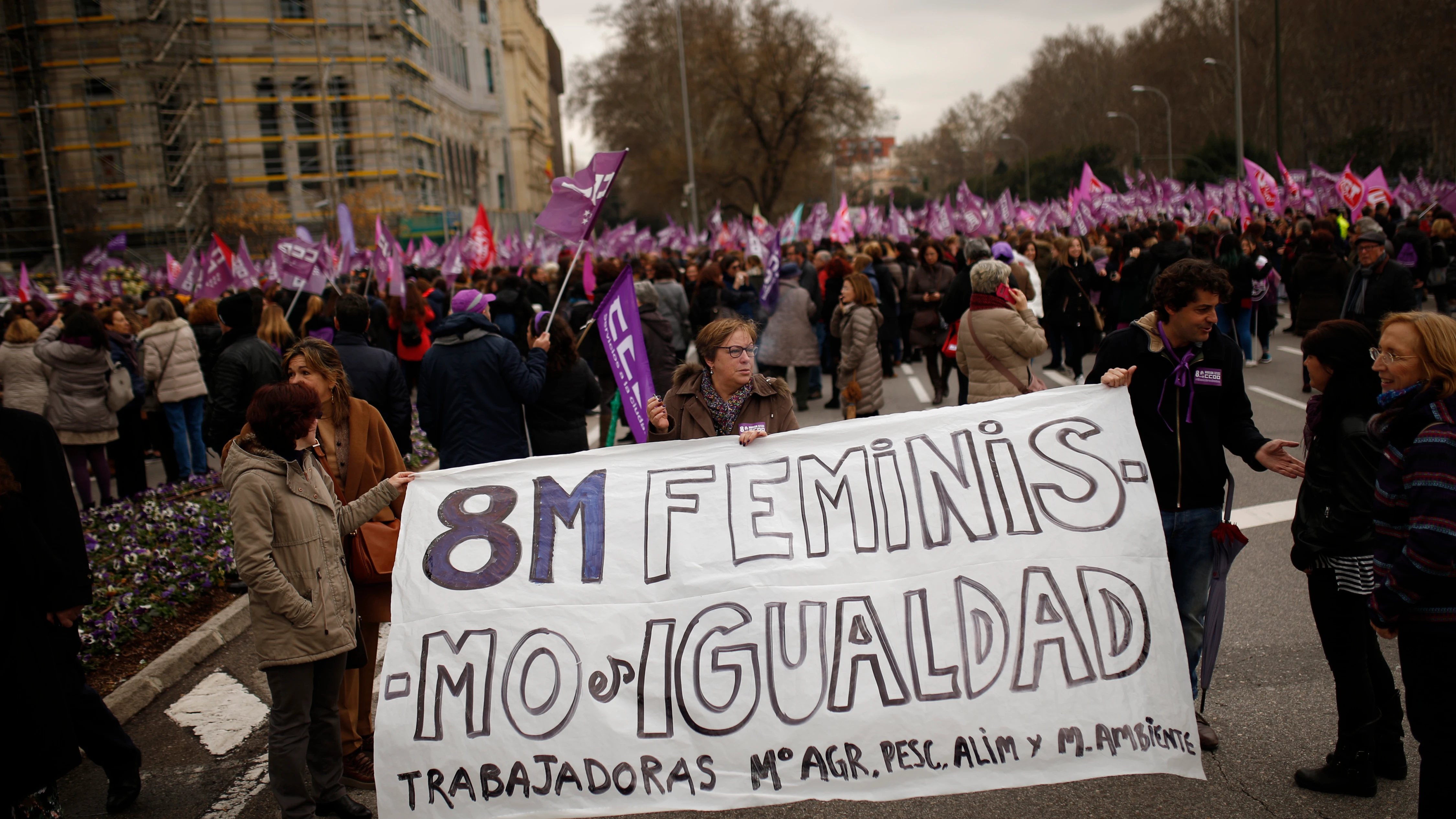 Marcha del 8M en 2018 (Archivo)