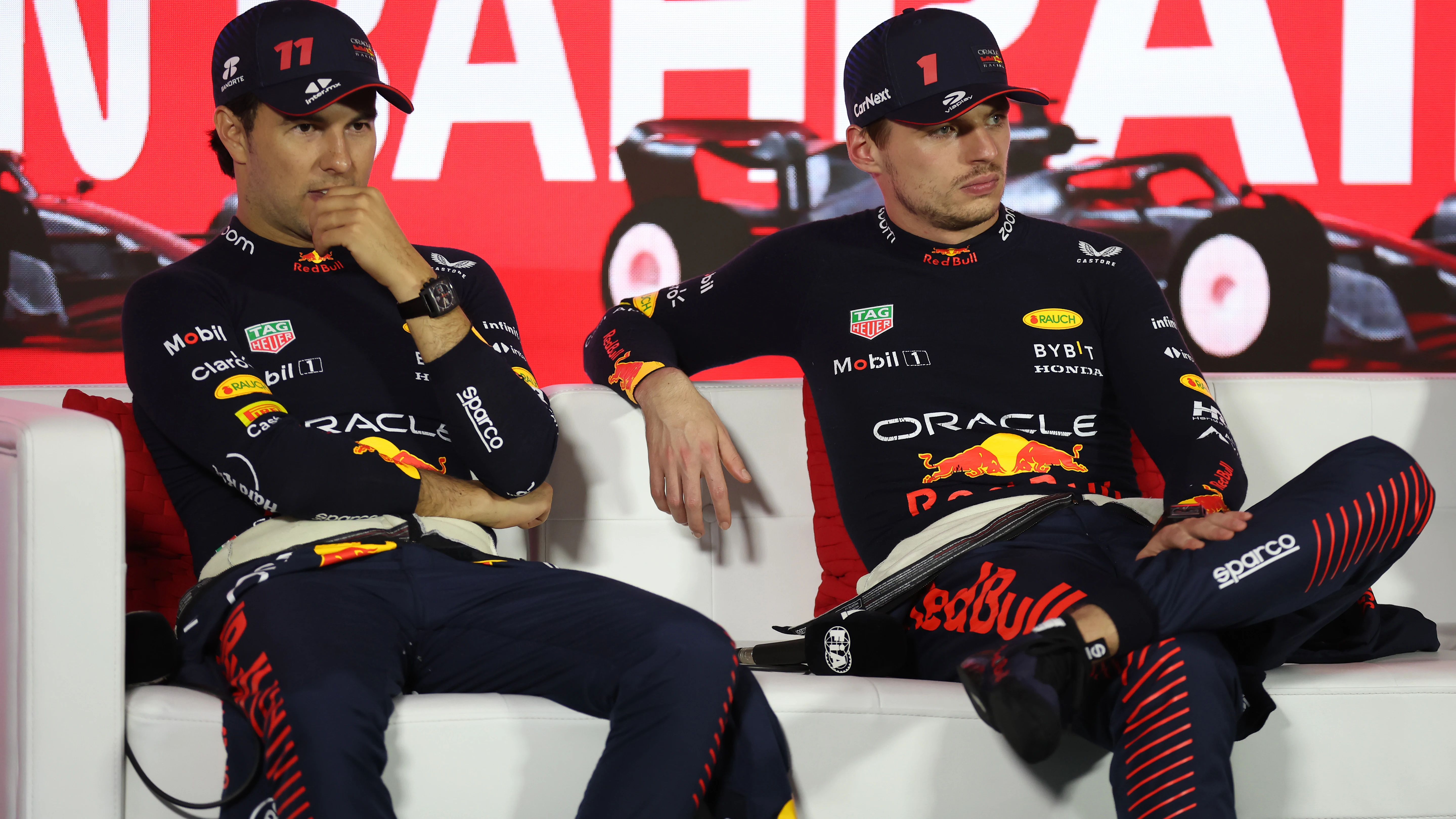 Sergio Pérez y Max Verstappen