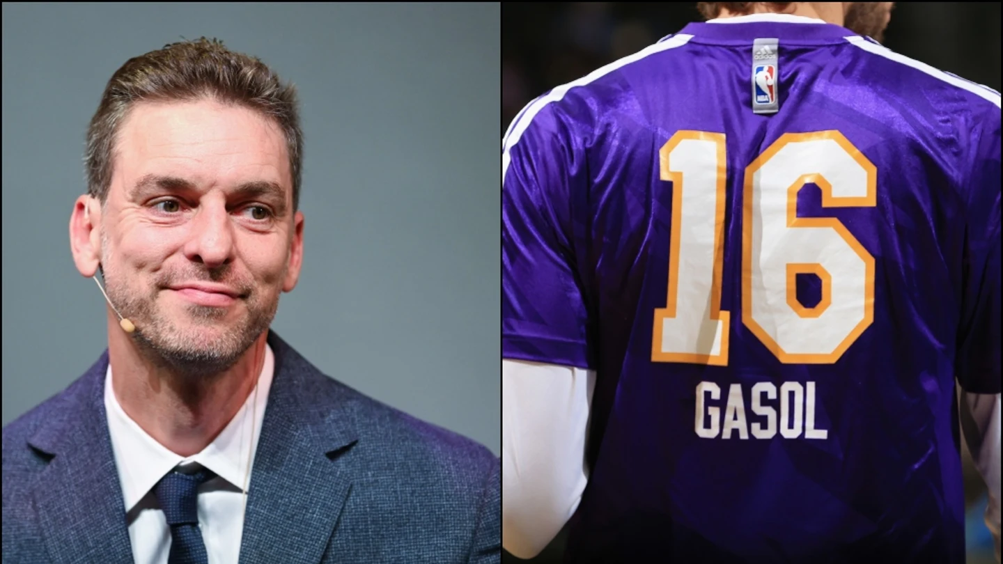 Pau Gasol y su mítico 16 con los Lakers Pau Gasol y su mítico 16 con los Lakers