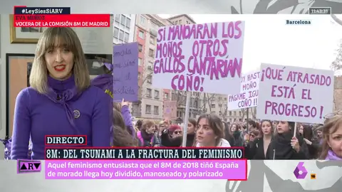 La Comisión 8M lamenta que se llegue al Día de la Mujer con división en el feminismo: "Se nos está imponiendo la tensión"