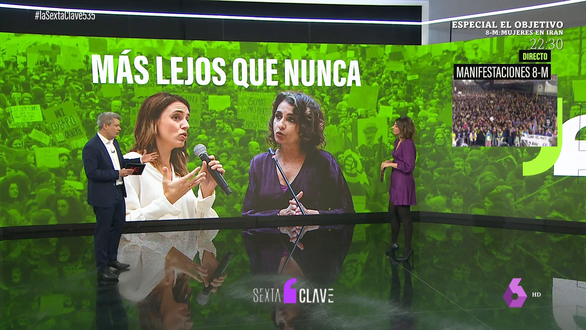 El Gobierno acude separado al 8M no solo por la distancia sino también por sus declaraciones