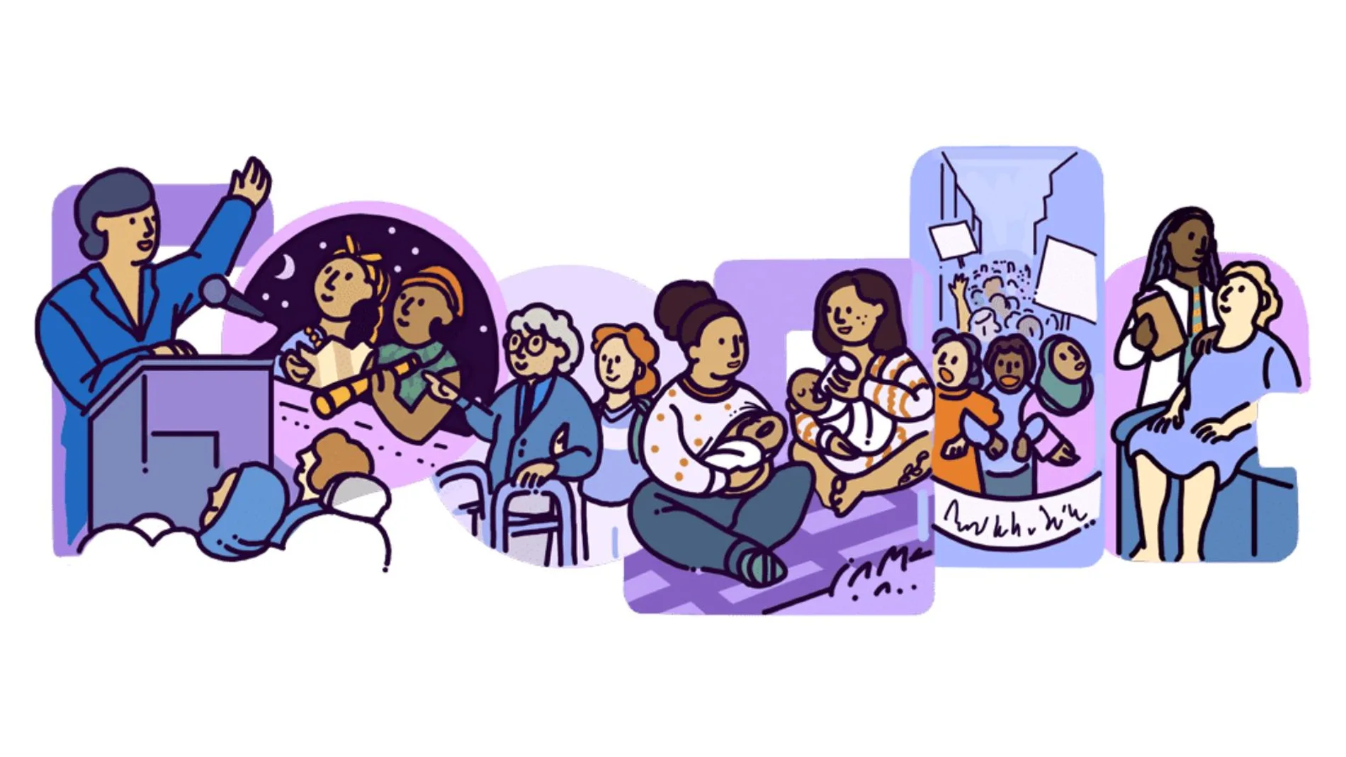 Google celebra el 8M con un doodle en conmemoración al Día de la Mujer
