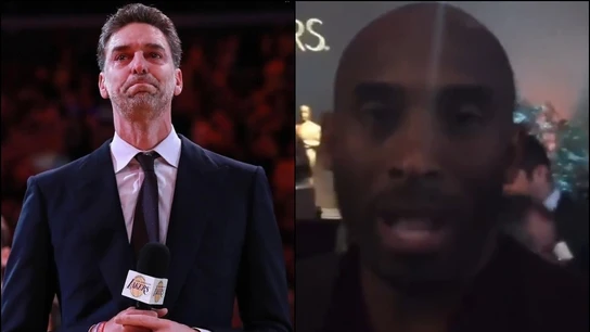 Gasol se emociona al ver el vídeo de Kobe Gasol se emociona al ver el vídeo de Kobe
