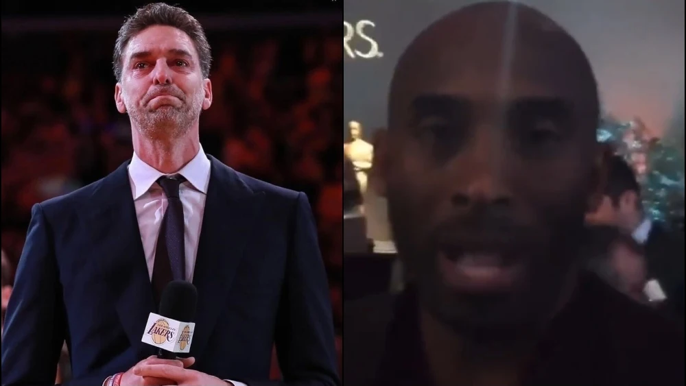 Gasol se emociona al ver el vídeo de Kobe