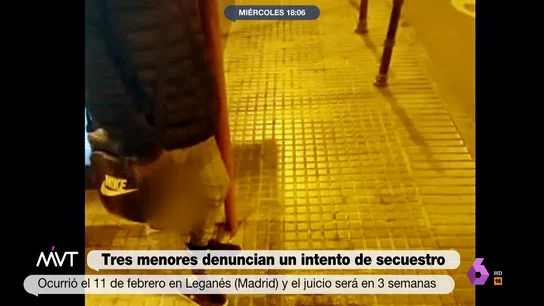 Tres menores graban en directo un intento de secuestro en Leganés Tres menores graban en directo un intento de secuestro en Leganés