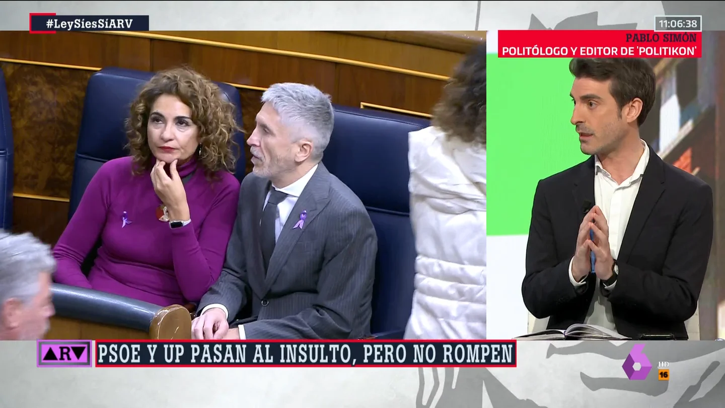 Pablo Simón constata que el Gobierno de coalición está en su "peor momento": "Es una lógica de choque total" Pablo Simón constata que el Gobierno de coalición está en su "peor momento": "Es una lógica de choque total"