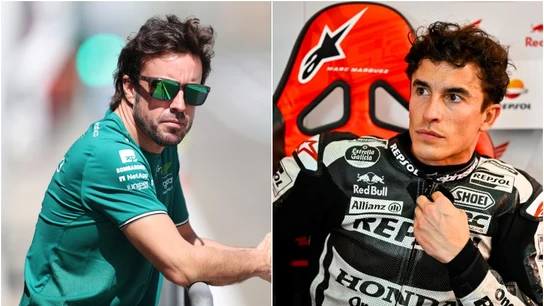 Fernando Alonso y Marc Márquez, dos campeones del mundo Fernando Alonso y Marc Márquez, dos campeones del mundo
