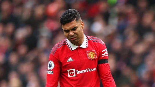 Casemiro, en un partido con el Manchester United Casemiro, en un partido con el Manchester United