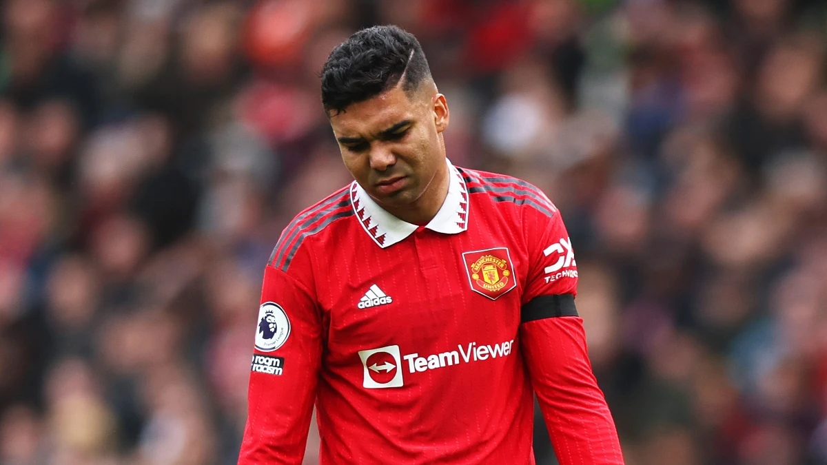 Casemiro, en un partido con el Manchester United