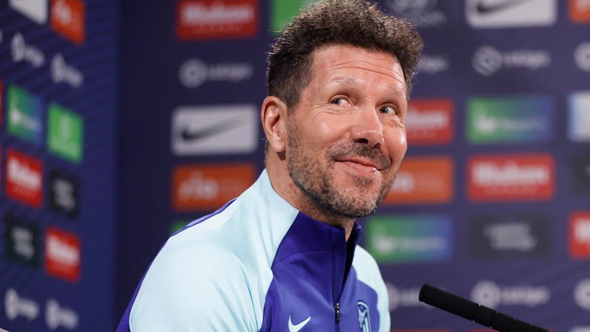 Diego Simeone, en rueda de prensa