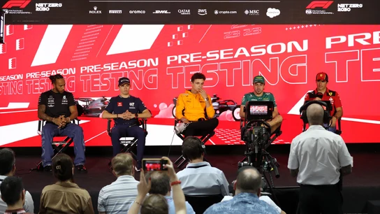 Hamilton, De Vries, Norris, Alonso y Sainz Hamilton, De Vries, Norris, Alonso y Sainz