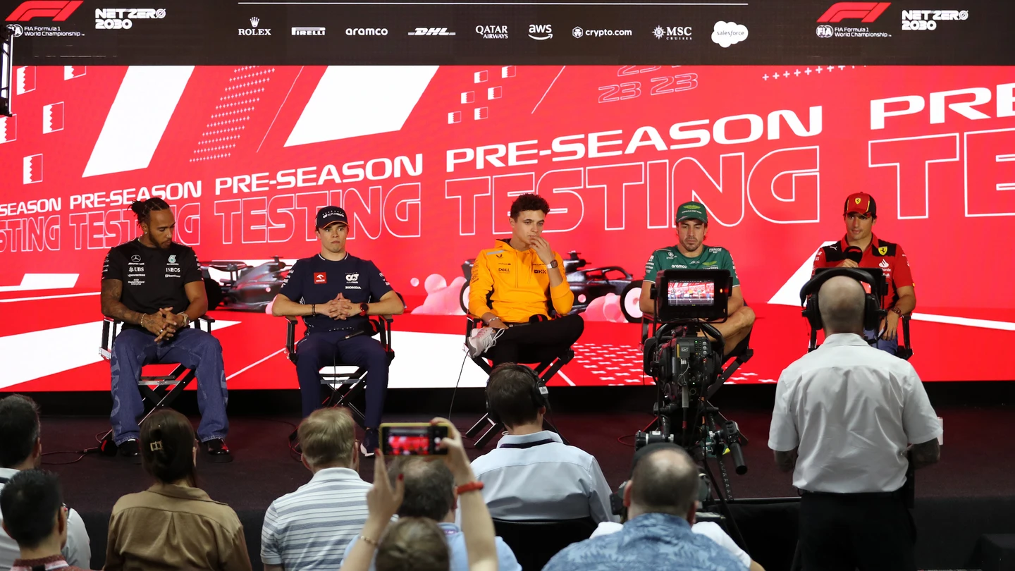 Hamilton, De Vries, Norris, Alonso y Sainz Hamilton, De Vries, Norris, Alonso y Sainz