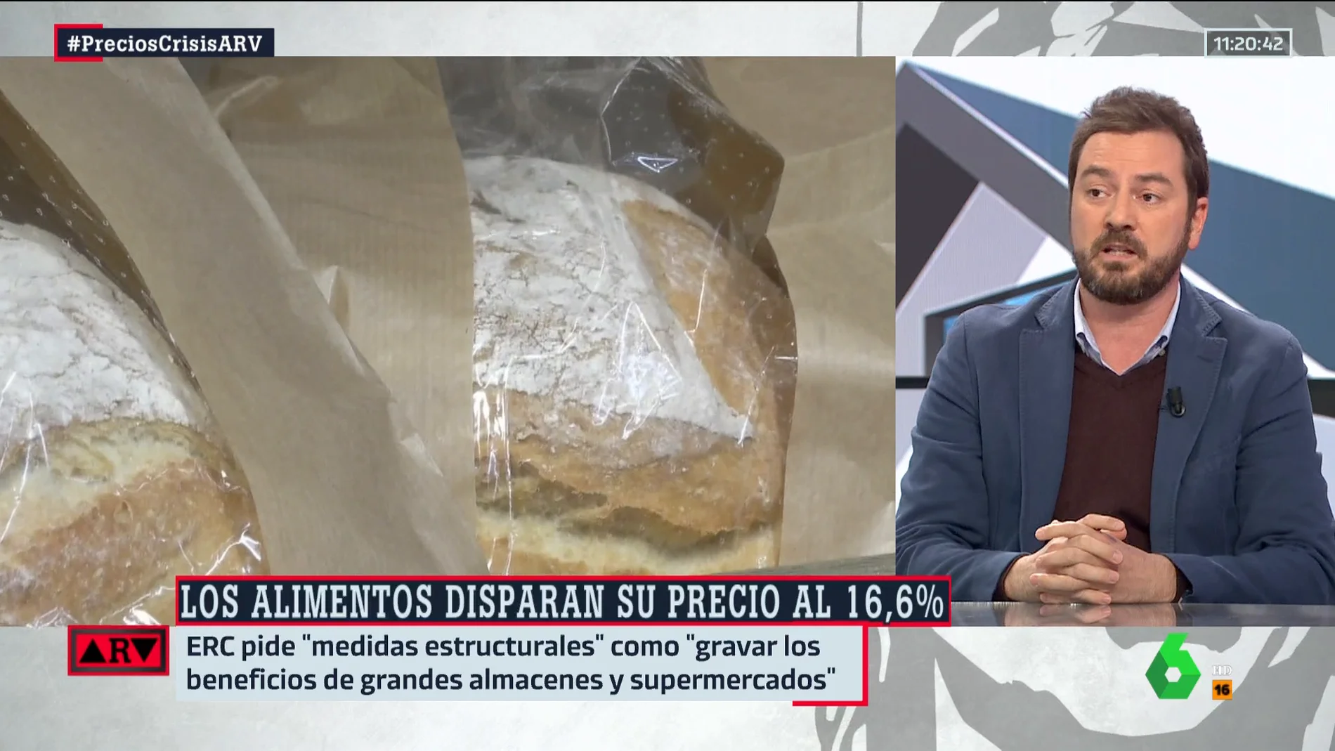  Jorge Bustos augura "un nuevo choque de trenes dentro de la coalición" tras la subida del precio de los alimentos