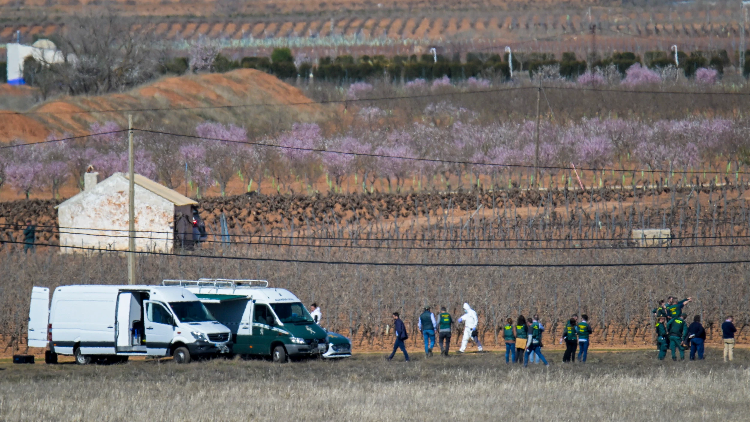 Registro de la Guardia Civil de la finca de Ciudad Real en el marco de la investigación de la desaparición de Juan Miguel Isla 