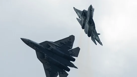 Dos cazas SU-27 rusos Dos cazas SU-27 rusos