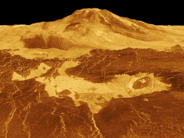 Volcán activo en Venus